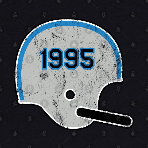 Carolina Panthers Year Founded Vintage Helmet by Rad Love